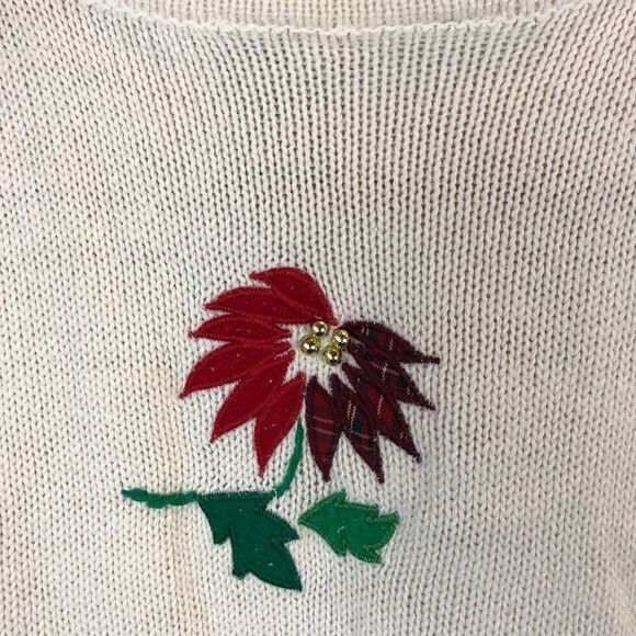 Bobbie Brooks Sleeveless Christmas Cardigan Size M - Picture 8 of 8